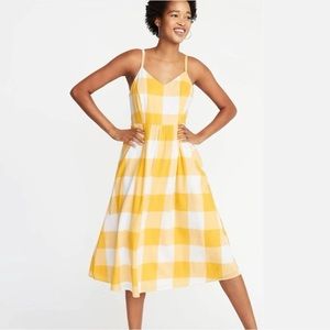 Yellow & White Gingham Sundress